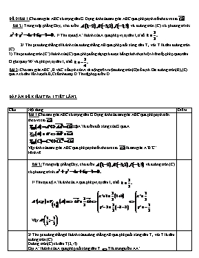 Đề kiểm tra 1 tiết lần 2 Toán 11
